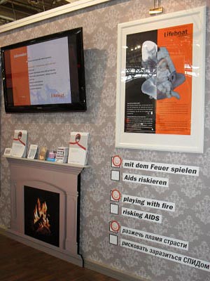 Lifeboat Deutschland stellt sich auf der Welt-Aids-Konferenz in Wien vor (Foto: Christin Seifert)